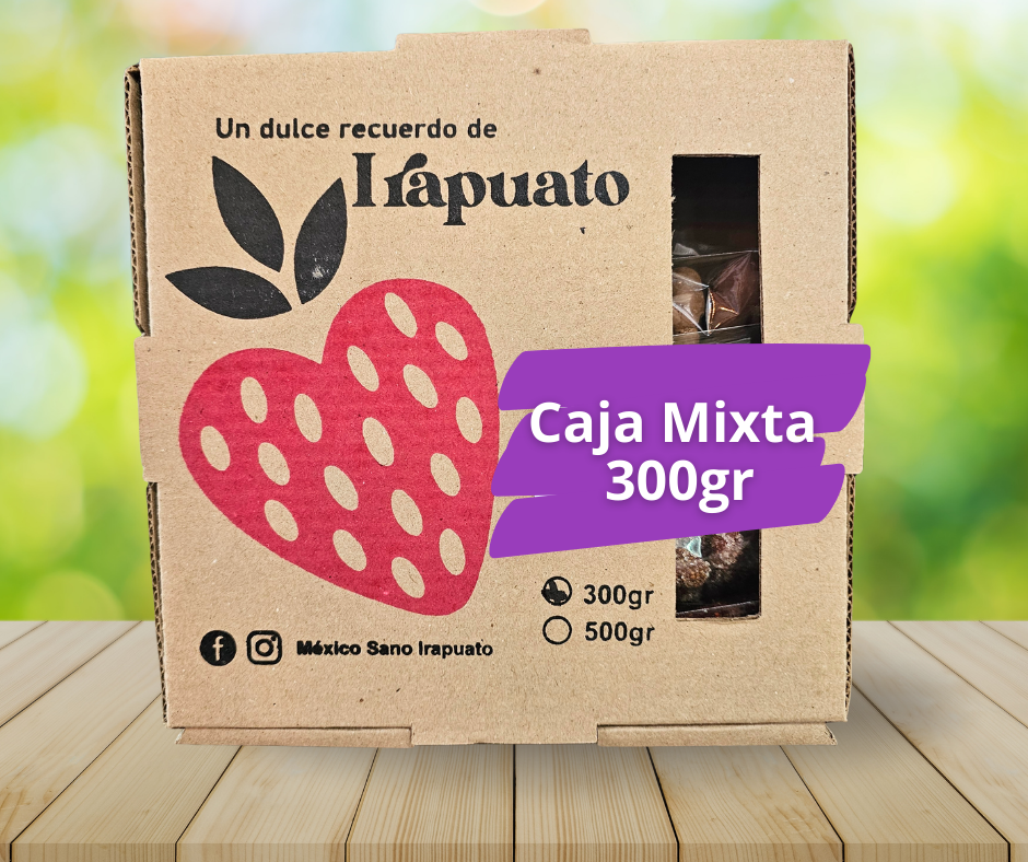Caja Mixta de fresa cristalizada (300gr)