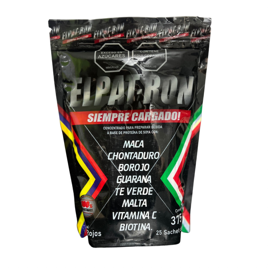 EL PAT-RON SUPLEMENTO VITAMINICO Y AFRODISIACO PACK DE 25 SOBRES DE 15ML