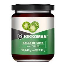 Salsa de soya con chiles de 200 g