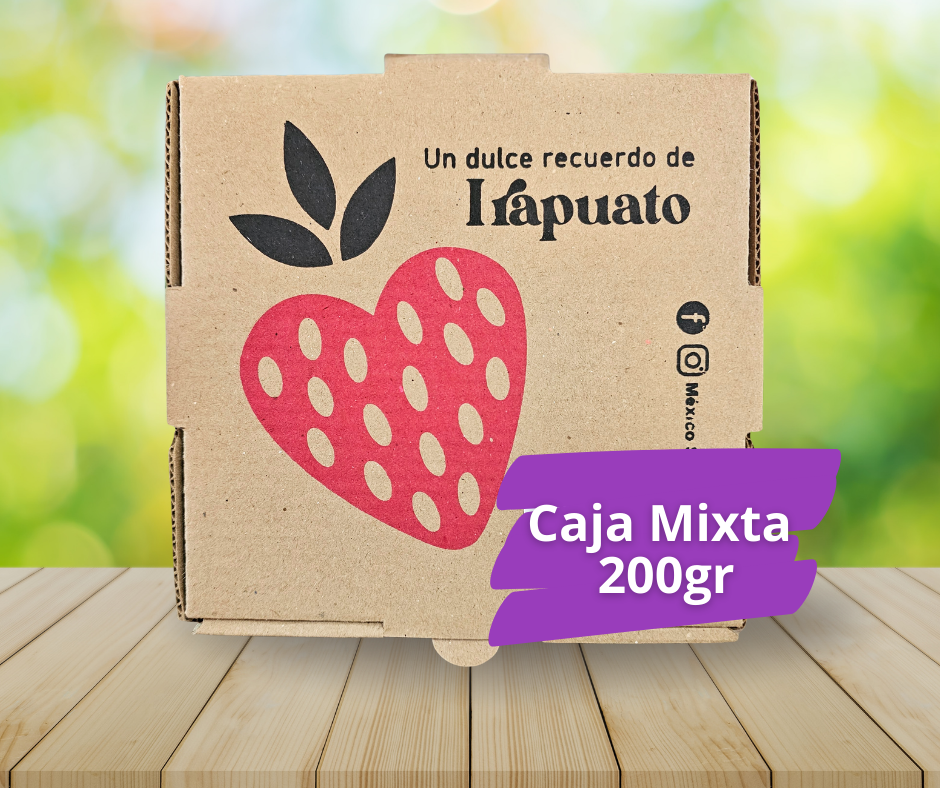 Caja Mixta de fresa cristalizada (200gr)